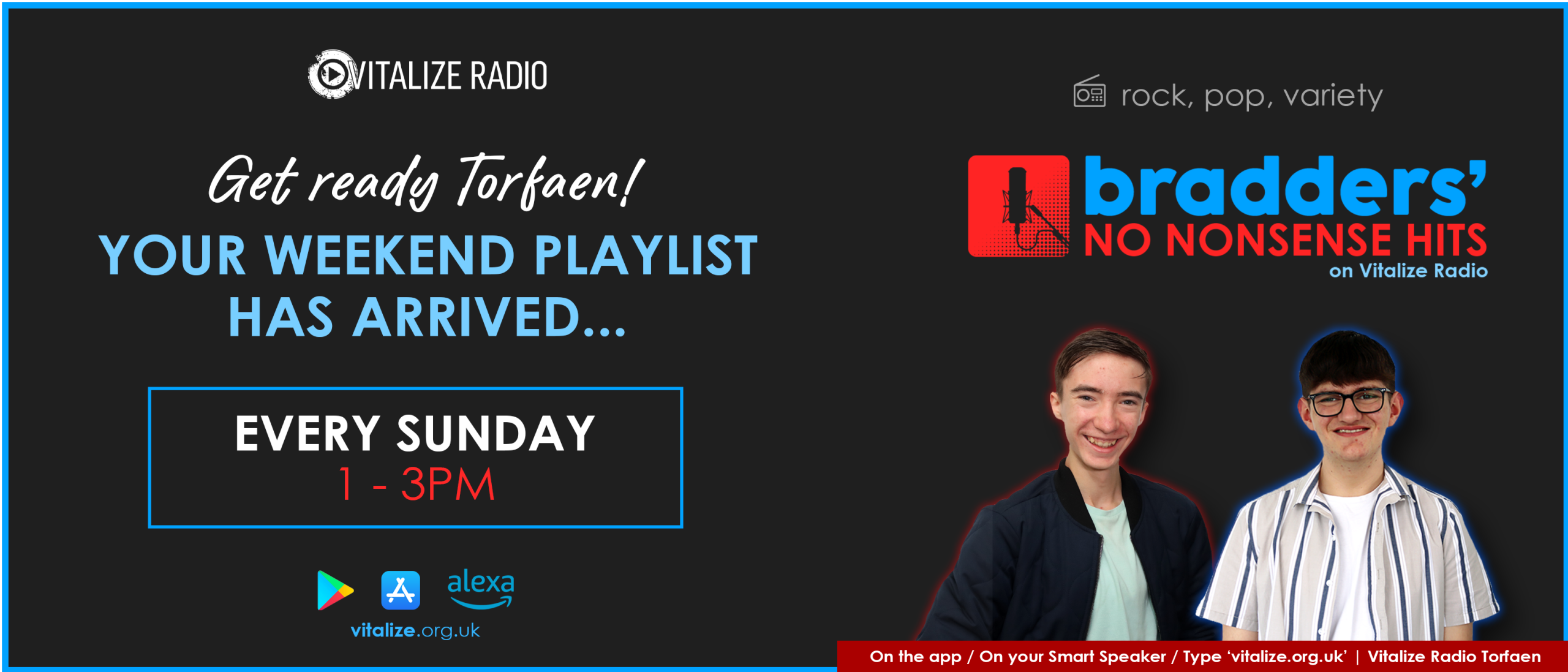 Bradder's No Nonsense Hits - Sundays from 1PM